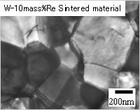 W-10mass%Re 焼結体